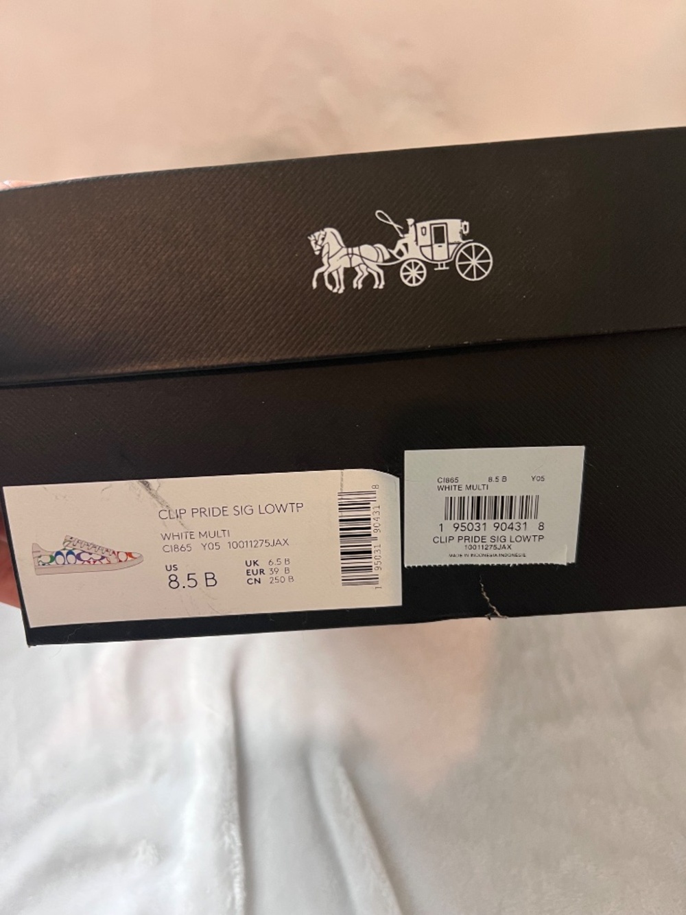 Coach Pride Collection Low Top Sneakers 8.5B - Picture 5 of 13